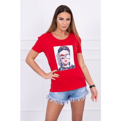 Kesi Women&amp;#039;s graphic blouse red Slike