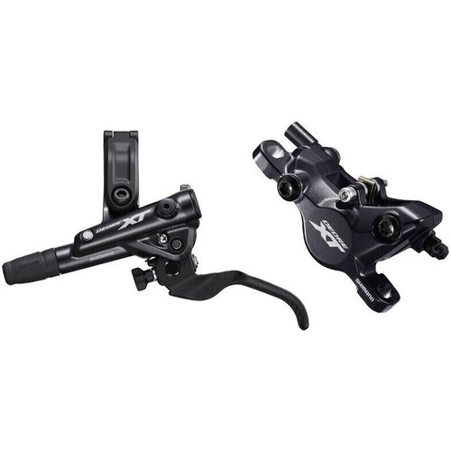 Shimano KOČNICA DEORE XT BLM8100L BRM8100F W/O ADAPTER RESIN PADW/O FIN 1000MM HOSESMBH90SBM BLACK W/CONNECTER INSERT INDPACK IM8100JLFPRA100 Slike