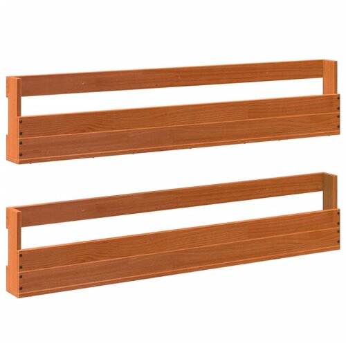 Maison Chic Omarica za obutev - Kopa za čevlje 2 kosa vo&amp;scaron;čeno rjav 110x8,5x23,5 cm, (21777393) Slike