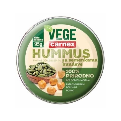 Carnex Hummus Vege semenke bundeve 95g Cene