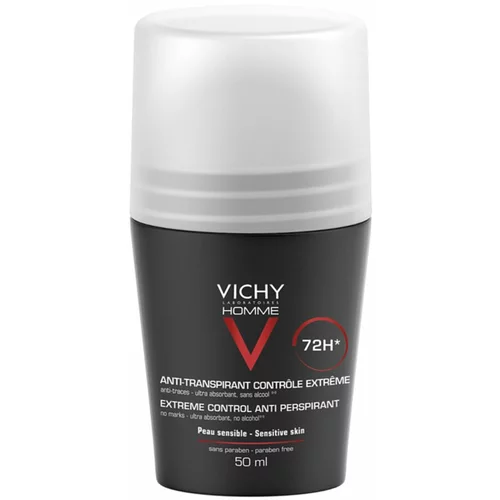 Vichy Homme 72h roll-on antiperspirant 50 ml za moške