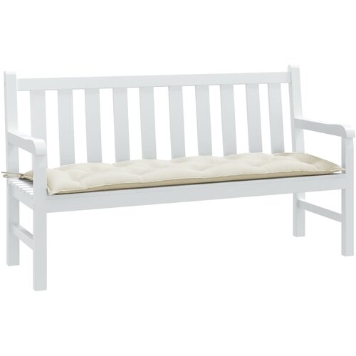 vidaXL Jastuk za vrtnu klupu prošarano krem 150 x 50 x 7 cm od tkanine Cijene