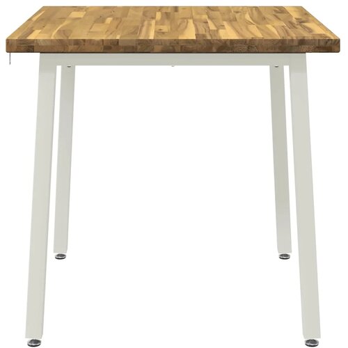  70 x 70 x 75 cm Čvrsto drvo akacije Bijela Četvrtasti - Bijela 70 x 70 x 75 cm Četvrtasto Slike