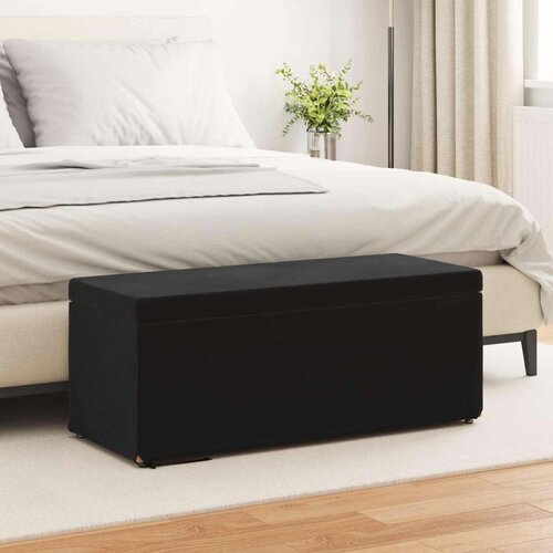  Stolica Crna 101 x 41 x 40 cm Svileni i Fino Radeći Drvo - Crna 100 cm Bar&amp;scaron;un Slike