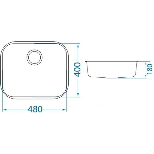 Alveus variant 10-U 480x400/180 mm Slike