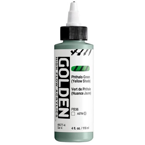  GOLDEN High Flov akrilna boja 118 ml | 8577 Phthalocyanine Green (Yellow Shade) Slike