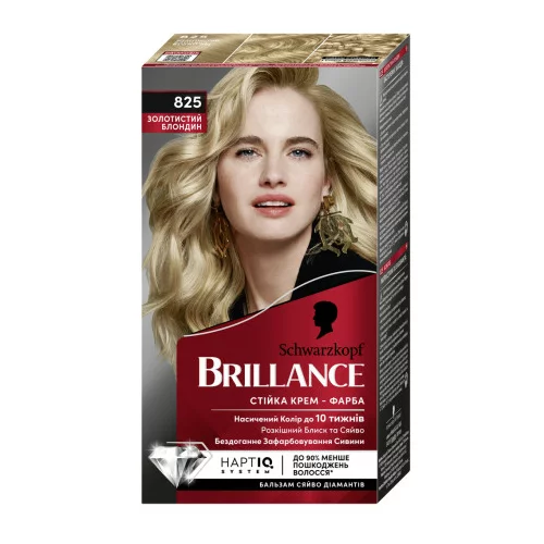 Schwarzkopf Brillance barva za lase - Intensive Color Cream - 825 Beige Blond