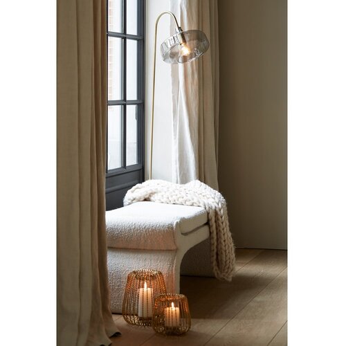 Light &amp;amp; Living bež klop iz tkanine boucl&amp;eacute; nafya Slike