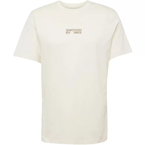 Nike Sportswear Majica 'BIG SWOOSH' bež siva / maslinasta / bijela