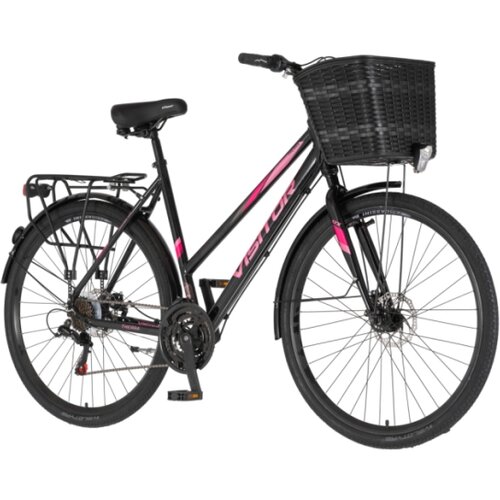 Visitor bicikl city crx city 28" alu 21" disk dupl 18 brzina 167-192cm (l/xl) crno roze perla uv sja 1282123 Cene