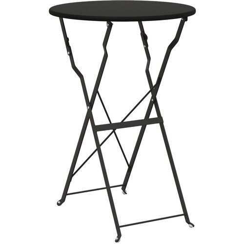 vidaXL Zložljiva bistro miza Antracit Ø50x71 cm Praškovno obdelano jeklo Cene