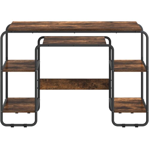  Stol s pohranom Dimljeni hrast 113,5 x 52 x 75,5 cm Slike