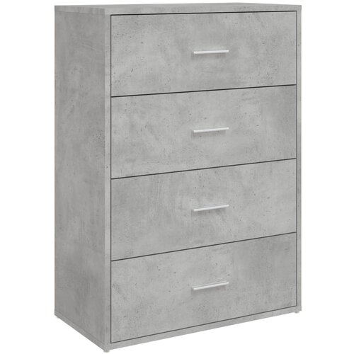  Komoda siva boja betona 60x31x84 cm od konstruiranog drva Slike