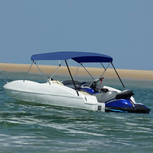 Tenda bimini s 4 luka modra 243 x (230 - 244) x 137 cm Cene