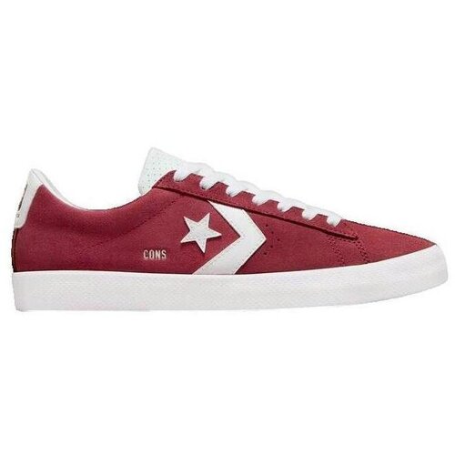 Converse Nizke superge Chaussures PL Vulc Pro en su&egrave;de bordeaux Bordo Cene