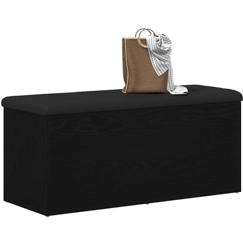  Klupa za pohranu Crni hrast 102 x 42 x 45 cm Konstruirano drvo Slike