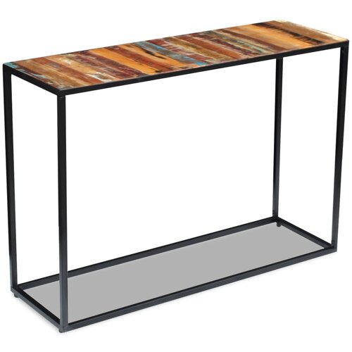 Maison Chic konzolna miza - miza ob steni trden predelan les 110x35x76 cm, (21786233) Slike
