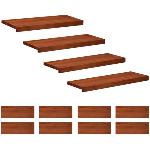 Step treads 12 kom. 70 x 30 x 2 cm Smeđa Čvrsto drvo bukve Cijene
