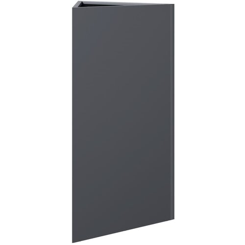  Vrtne sadilice 2 kom antracit trokutaste 40x34,5x75 cm čelične Slike
