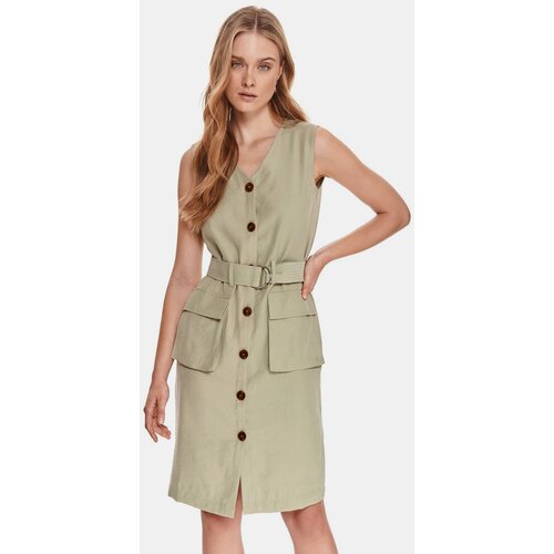 Top Secret Khaki dress with belt - Women's Slike