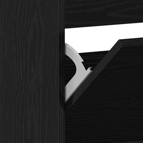  Ormar za cipele Crni hrast 80 x 21 x 163,5 cm Konstruirano drvo Slike