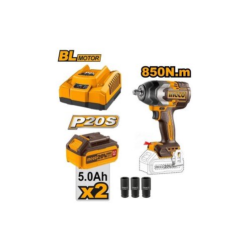 Ingco set akumulatorskog alata COSLI240789E 2×5,0Ah Cene