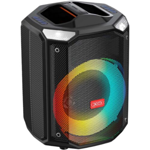 XO bluetooth karaoke zvucnik F48 40W rgb + daljinski i wireless mikrofon black Slike