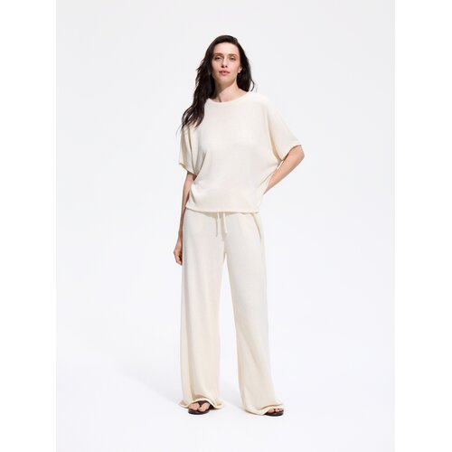 Reserved Bluza od mješavine viskoze - krem Cene