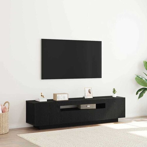 TV ormar Crna 160 x 35 x 40 cm Konstruirano drvo Cene