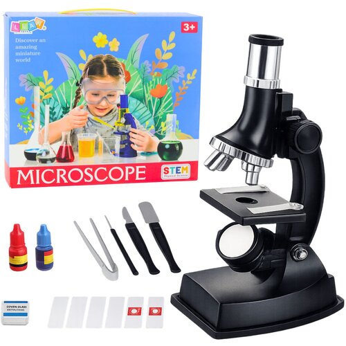 Edukativni mikroskop za djecu STEM 300x - crni Slike