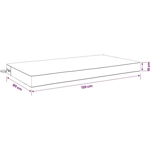  Jastuk za sjedalo SOEST 100% poliester Siva 120 x 80 x 10 cm - Siva 120 x 80 x 10 cm Melange Cene