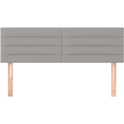  Uzglavlja 2 kom svjetlosiva 72 x 5 x 78/88 cm od tkanine Slike