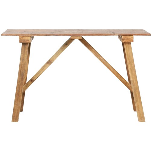 Maison Chic konzolna miza - miza ob steni 130x40x80 cm mešani reciklirani les, (21785865) Cene