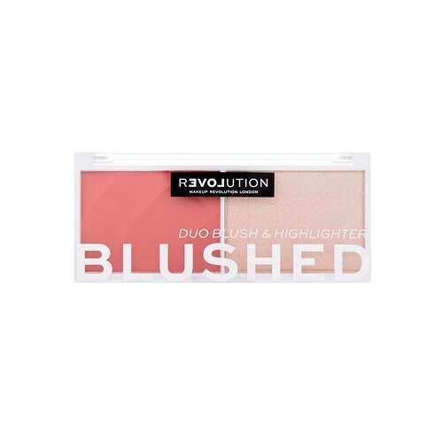 Revolution Relove colour play blushed duo blush & highlighter set ličil 5,8 g odtenek cute za ženske Cene