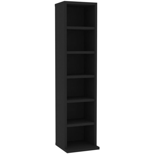 Maison Chic Omarca za CD - CD stojalo - CD regal plošče črna 21x20x88 cm konstruiran les, (21673981) Cene