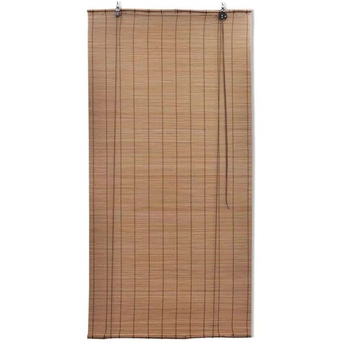 Rolo zavjesa od bambusa smeđa boja 150 x 220 cm Slike