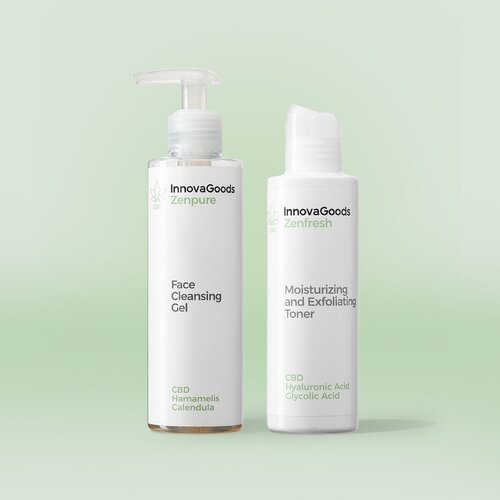 Duo Pakiranje za Či&amp;scaron;ćenje Lica CBD InnovaGoods Slike