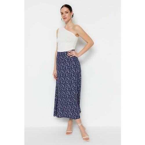 Trendyol Skirt - Blue - Midi Slike