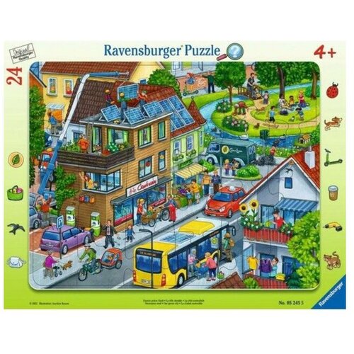 Ravensburger Puzzle - Sestavljanka z okvirjem - Naše zeleno mesto, 24 delov Cene