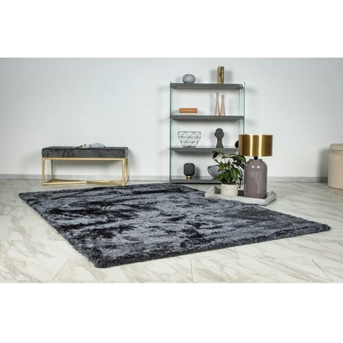 Lesnina XXXL kosmatinec glamour 160/230 cm tkano temno siva Slike