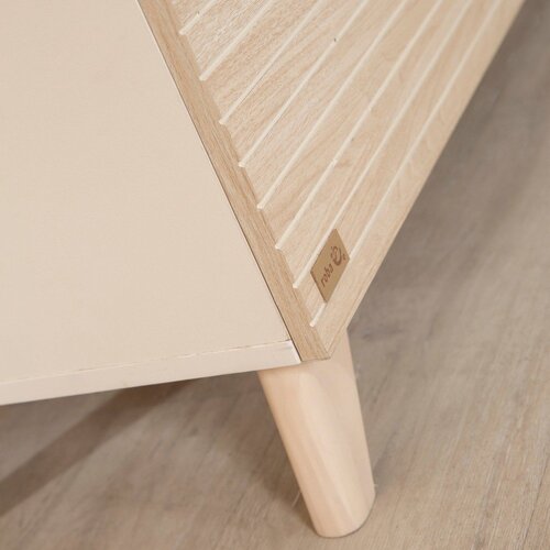 Roba krem/u prirodnoj boji dječja komoda u dekoru hrasta s promjenjivim stolom 110x98x75 cm sidney &amp;ndash; Slike