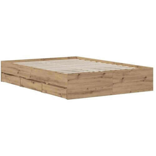  Okvir kreveta s pohranom Hrast artisan 135 x 190 cm - Hrast artisan 135 x 190 cm Slike