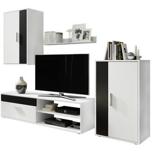 CARRYHOME dnevni regal, črna, bela Cene