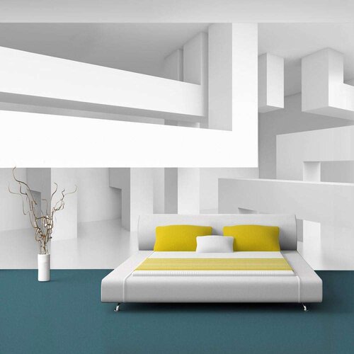  Samoljepljiva foto tapeta - Alabaster maze 245x175 Cijene