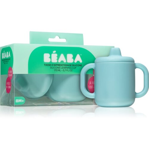 Beaba Silicone learning cup skodelica s pokrovčkom Blue 170 ml Cene
