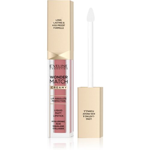 Eveline Cosmetics Wonder Match dolgoobstojna tekoča mat &amp;scaron;minka s hialuronsko kislino odtenek 05 Sweet Nude 6,8 ml Slike