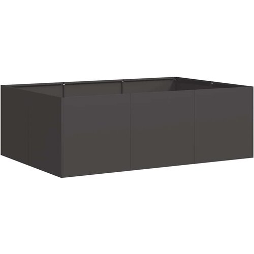 Maison Chic Cvetlični Lonec - Cvetlično korito črn 120x80x40 cm Jeklo, (21789221) Cene
