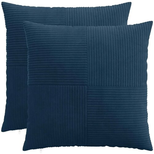  Presvlaka za jastuk 2 pcs ALMELO Mornarsko plava 60 x 60 cm - Modra 60 x 60 cm 2 Cijene
