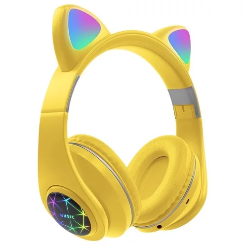 OXE Bluetooth brezžične otroške slušalke z naušniki, rumena, (20539802)