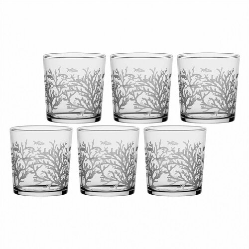 La Porcellana Bianca BABILA Set of 6 glasses with thick bottom coral reef 350 ml Cijene